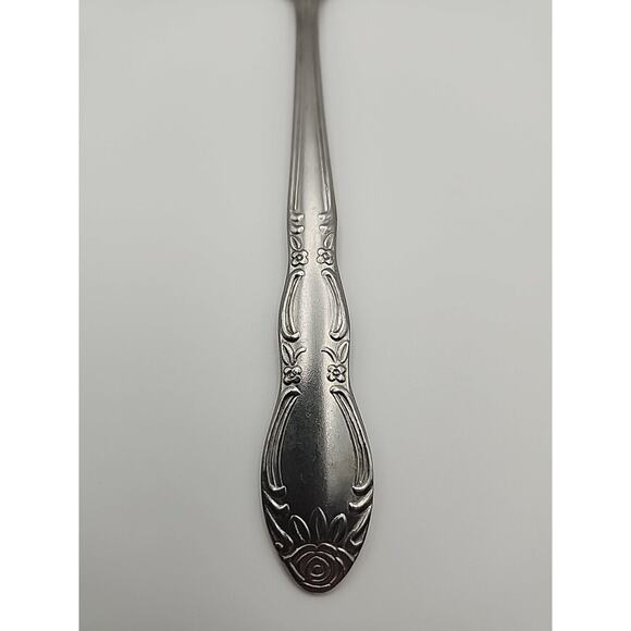 Wesley Forge WLF2 Tablespoon Stainless Steel 8 1/4" Floral Design Art Deco MCM - Picture 5 of 8